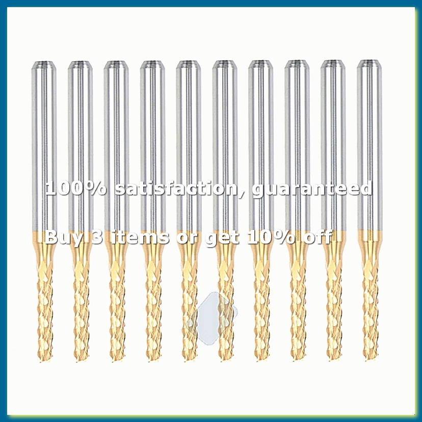 End Mill - 10PCS Titanium Coat Carbide End Mill