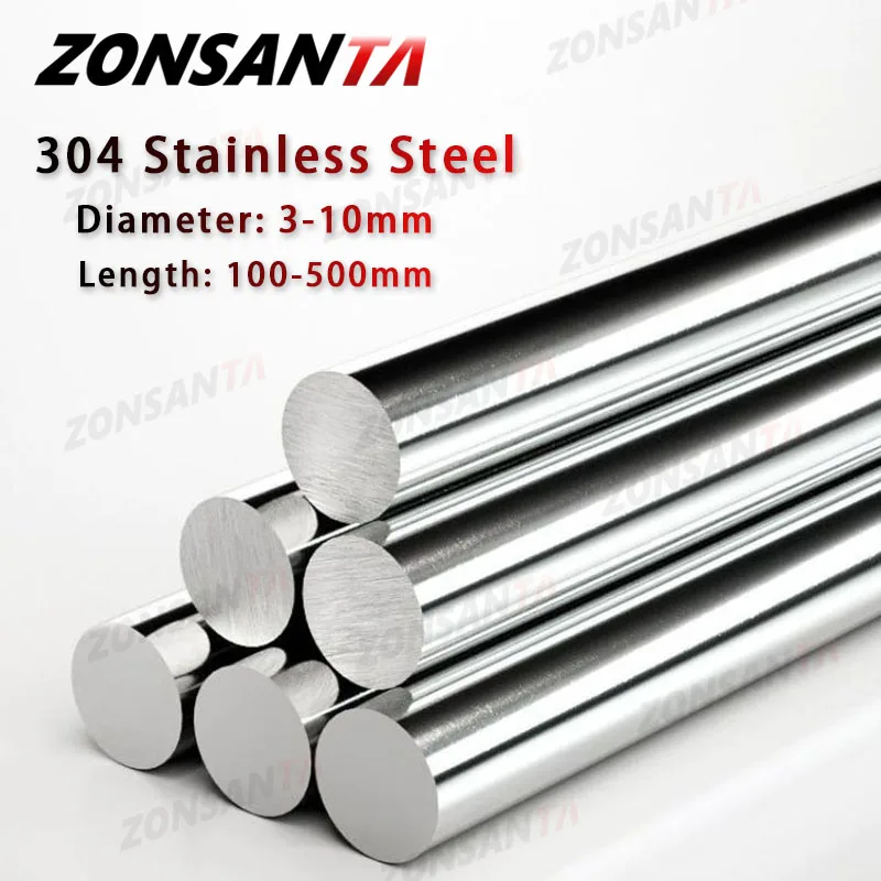 Linear Rod 8Mm - 1pcs 304 Stainless Steel Rod Dia