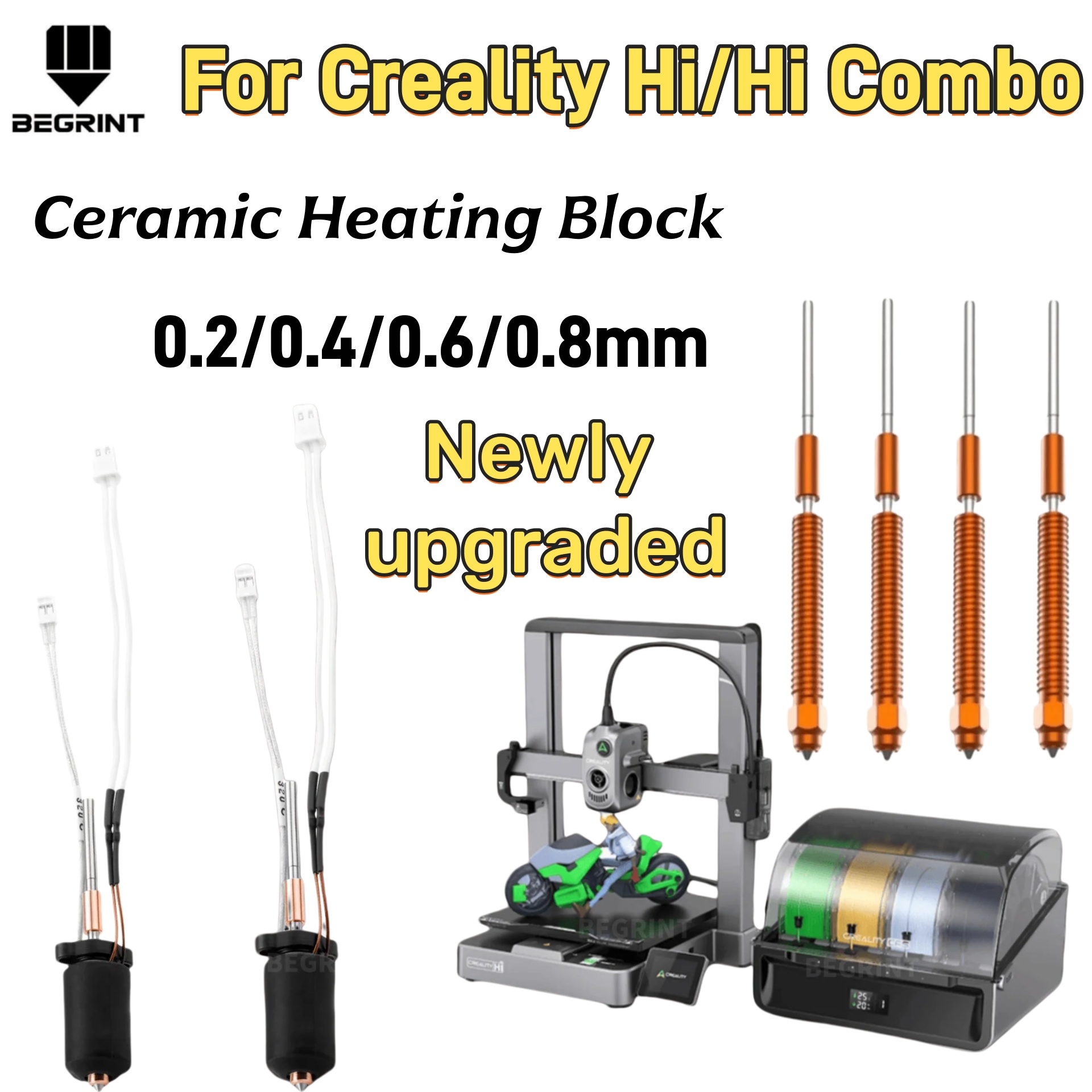 Aluminium Profile 2020 - High Temp Ceramic Heater Hotend Kit