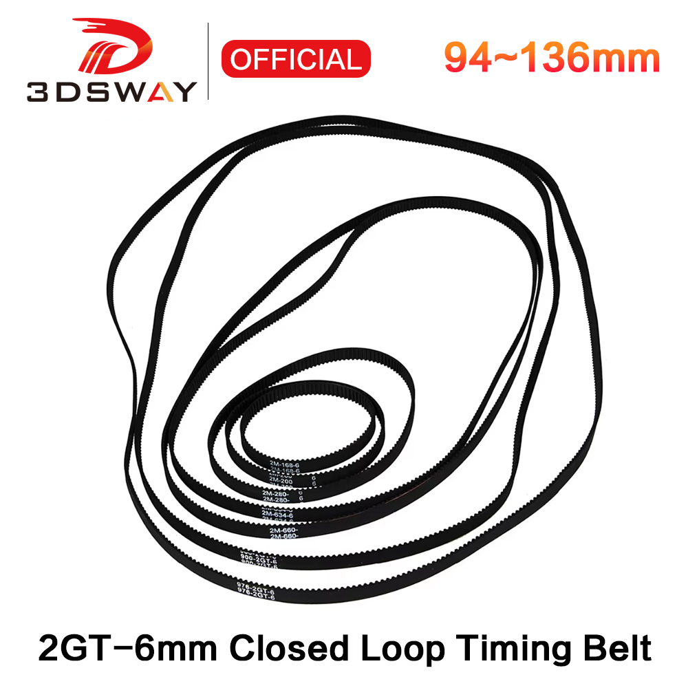 Gt2 Belt - 3DSWAY 3D Printer Parts GT2 Closed