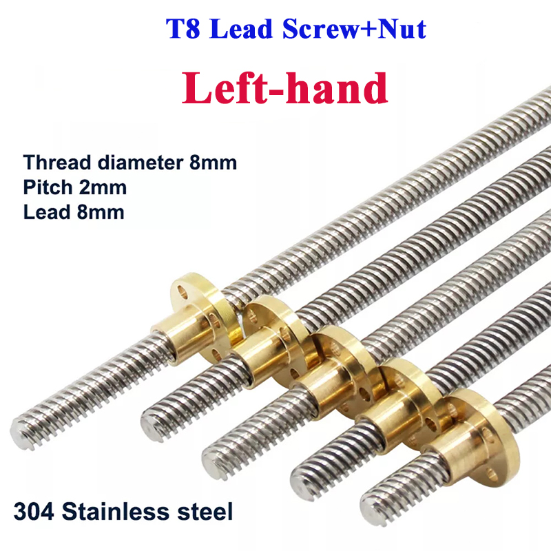 Lead Screw 8Mm - T8 Lead Screw Left-hand Thread Lead