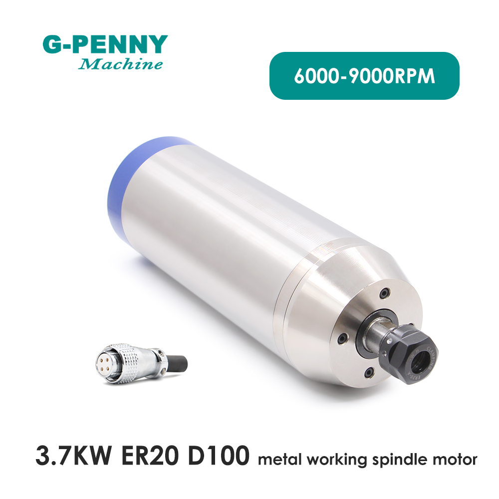 Water Cooled Spindle - G-PENNY 3.7kw ER20 Metal Working Spindle
