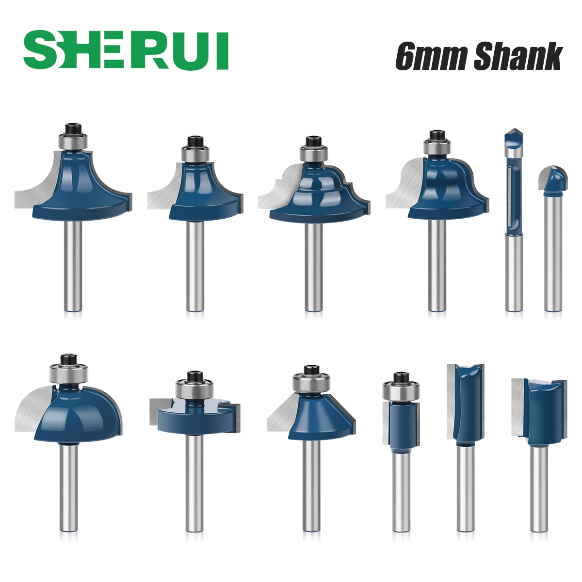 6mm Shank Router Bits Set Stra - огляд і ціна End Mill Set