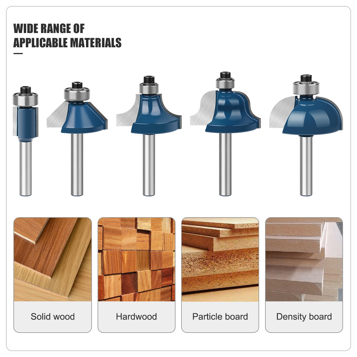 6mm Shank Router Bits Set Stra - огляд і ціна End Mill Set