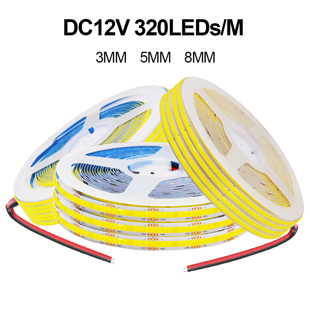 3MM 5MM 8MM COB Strip 5V 12V 3 - огляд і ціна Linear Rod 8Mm