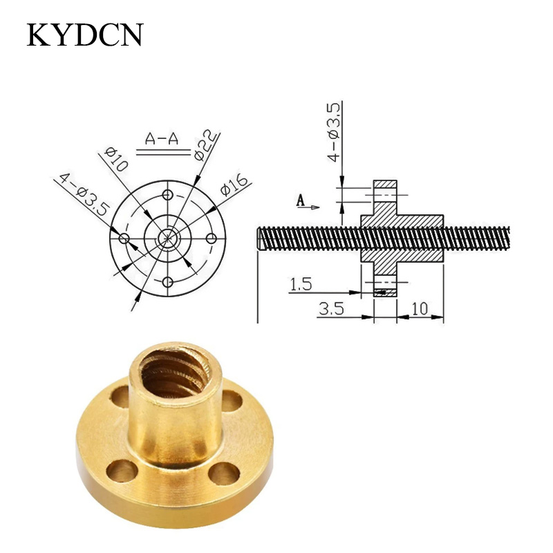 T8 Lead Screw Stainless Steel  - огляд і ціна Lead Screw 8Mm
