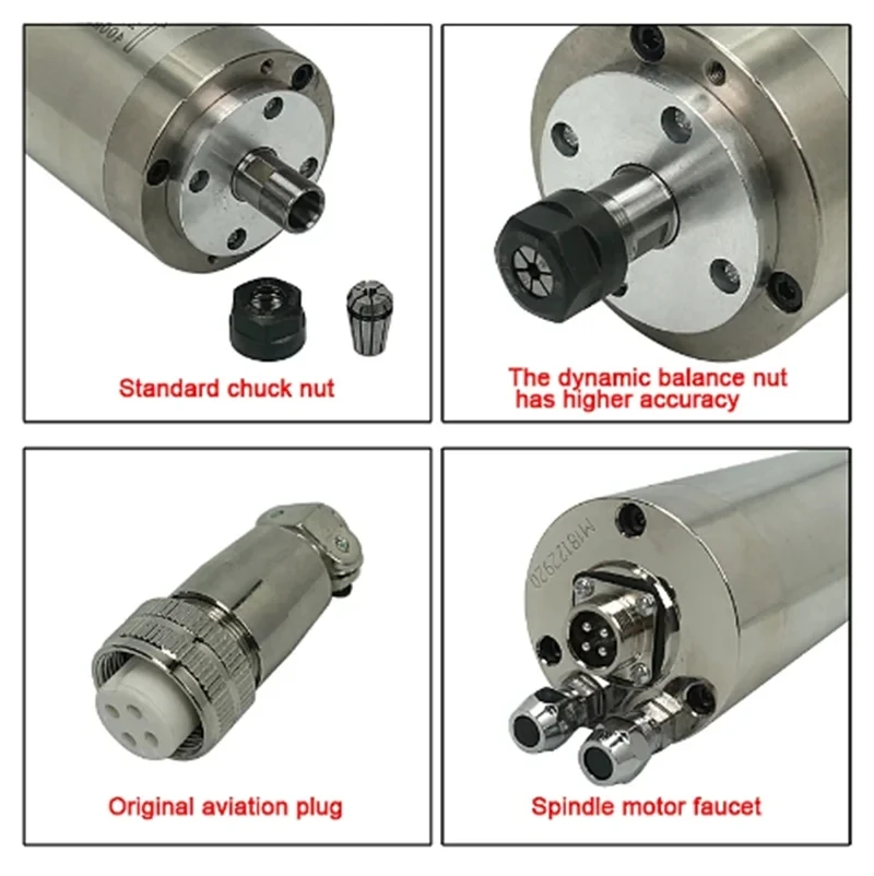 65X158-800W-ER11-220V CNC Wate - огляд і ціна Water Cooled Spindle