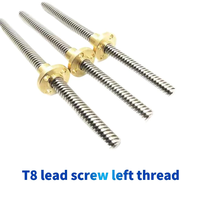 T8 lead screw Left-hand thread - огляд і ціна Lead Screw 8Mm