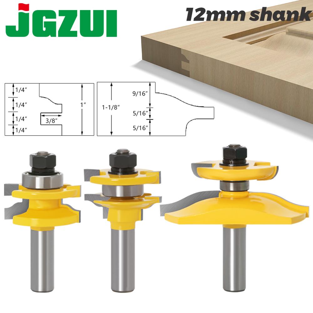 3pcs 12mm Shank Rail & Stile O - огляд і ціна End Mill Set