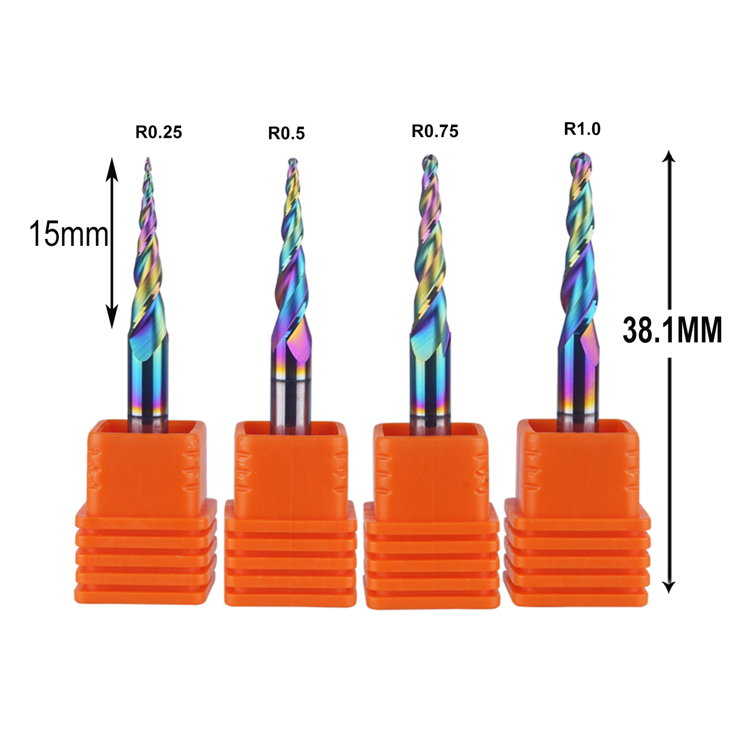 DREANIQUE 4pcs/set 2 Flutes Ba - огляд і ціна End Mill Set
