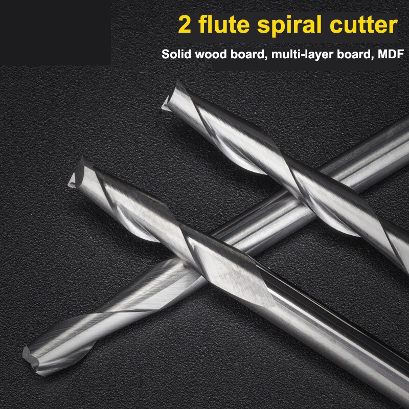 10pcs 3.175 1/8 Shank 2 Flutes - огляд і ціна End Mill Set