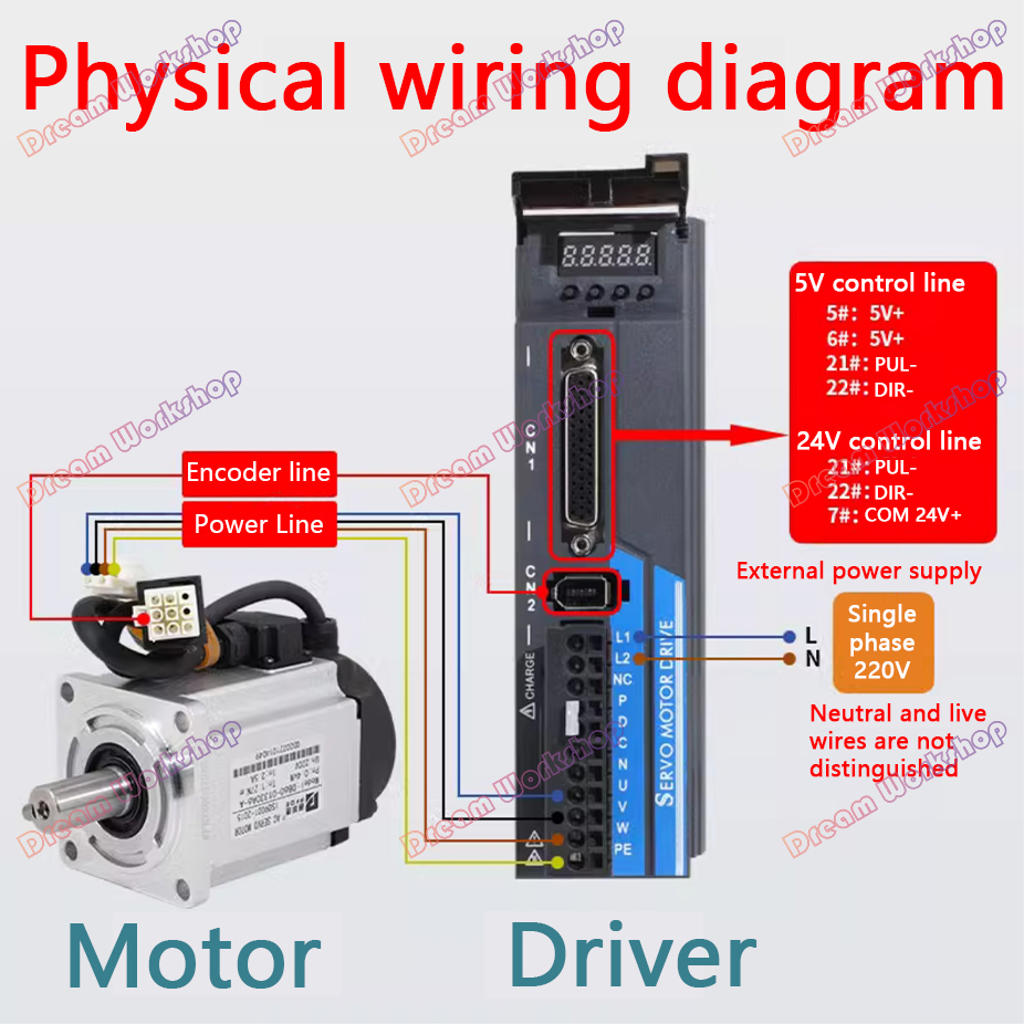 CNC Servo Motor Set 40/60/80 S - огляд і ціна Servo Motor