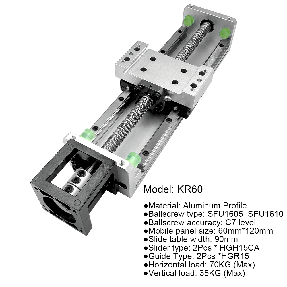 Sliding Table Ball Screw SFU16 - огляд і ціна Nema23 Stepper