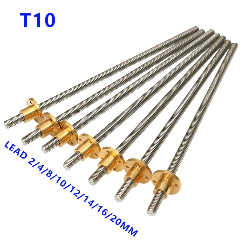 304 stainless steel T10 10mm L - огляд і ціна Lead Screw 8Mm