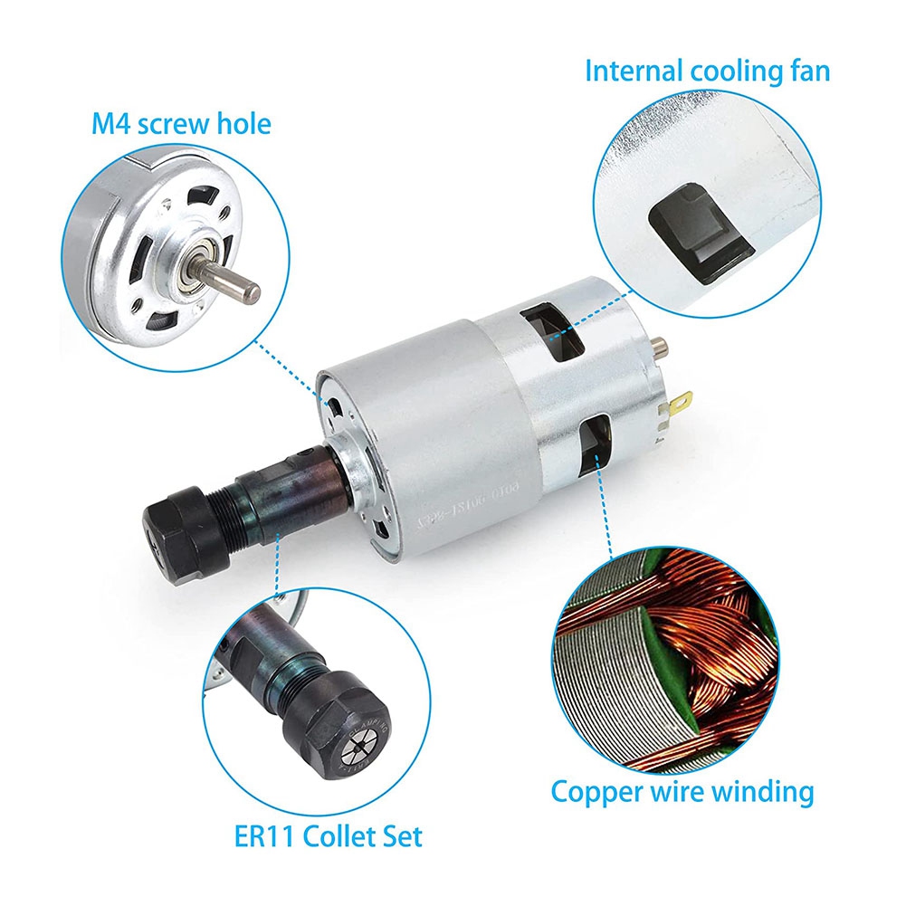 Multifunction DC Motor CNC 775 - огляд і ціна 3018 Cnc