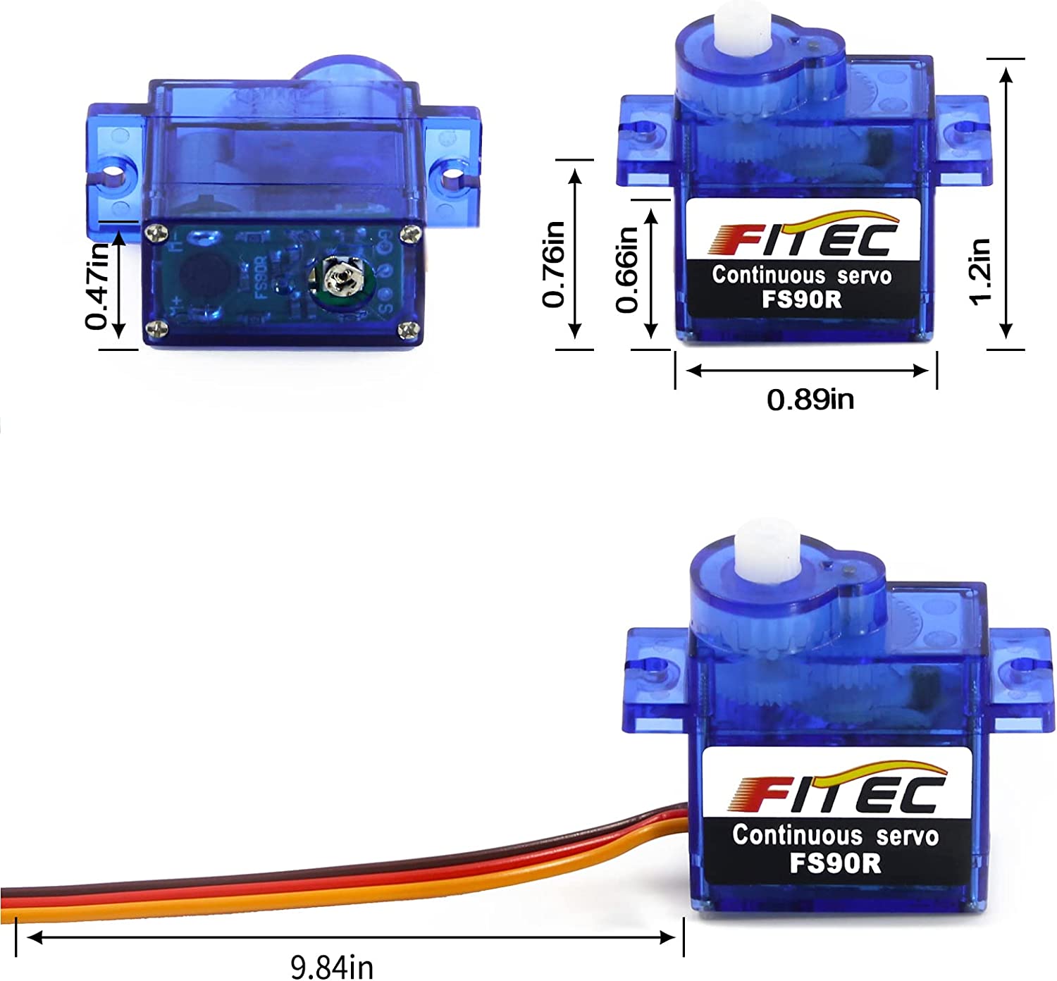 Feetech 1.3kg Analog Continuou - огляд і ціна Servo 9G