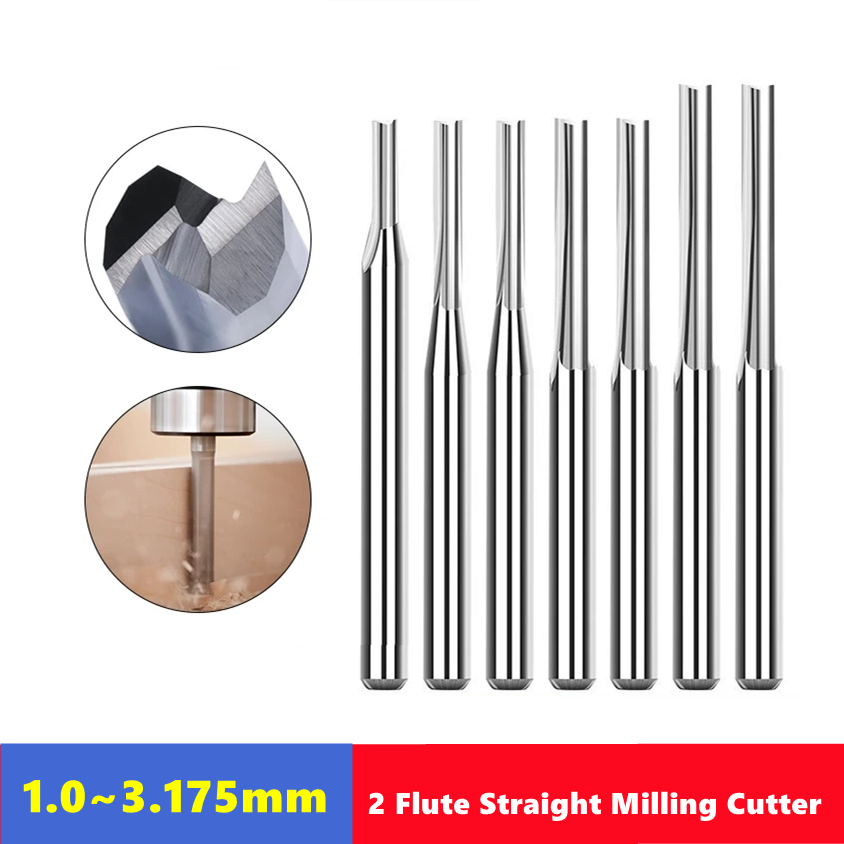 10pcs Carbide End Mill  3.175m - огляд і ціна End Mill Set
