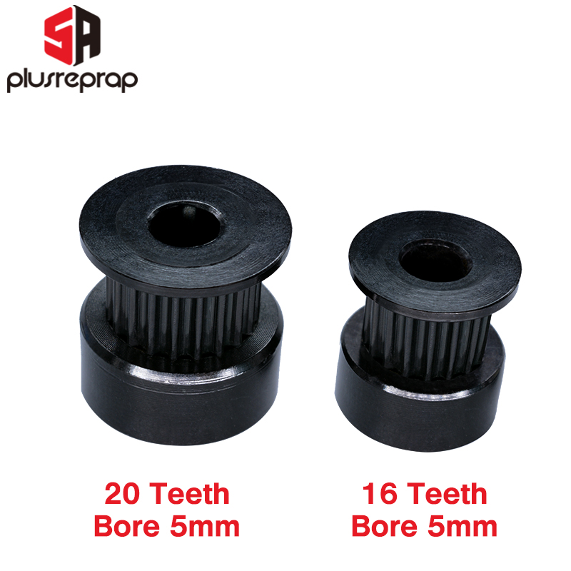 2/5 PCS GT2 16/20 Teeth Black  - огляд і ціна Gt2 Belt