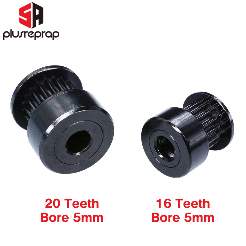 2/5 PCS GT2 16/20 Teeth Black  - огляд і ціна Gt2 Belt