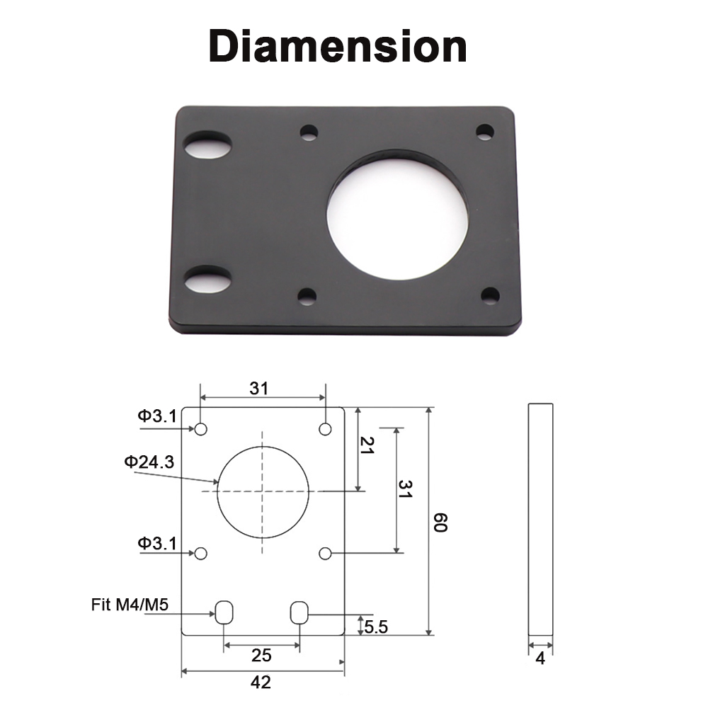 NEMA 17 Stepper Motor Bracket, - огляд і ціна Nema 17 Stepper