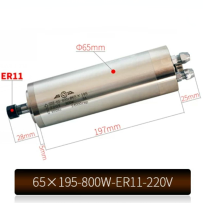 65X195-800W-ER11-220V CNC Wate - огляд і ціна Water Cooled Spindle