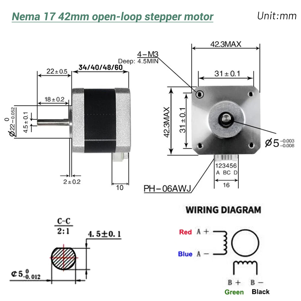 Nema17 Stepper Motor 42 Motor  - огляд і ціна Nema 17 Stepper