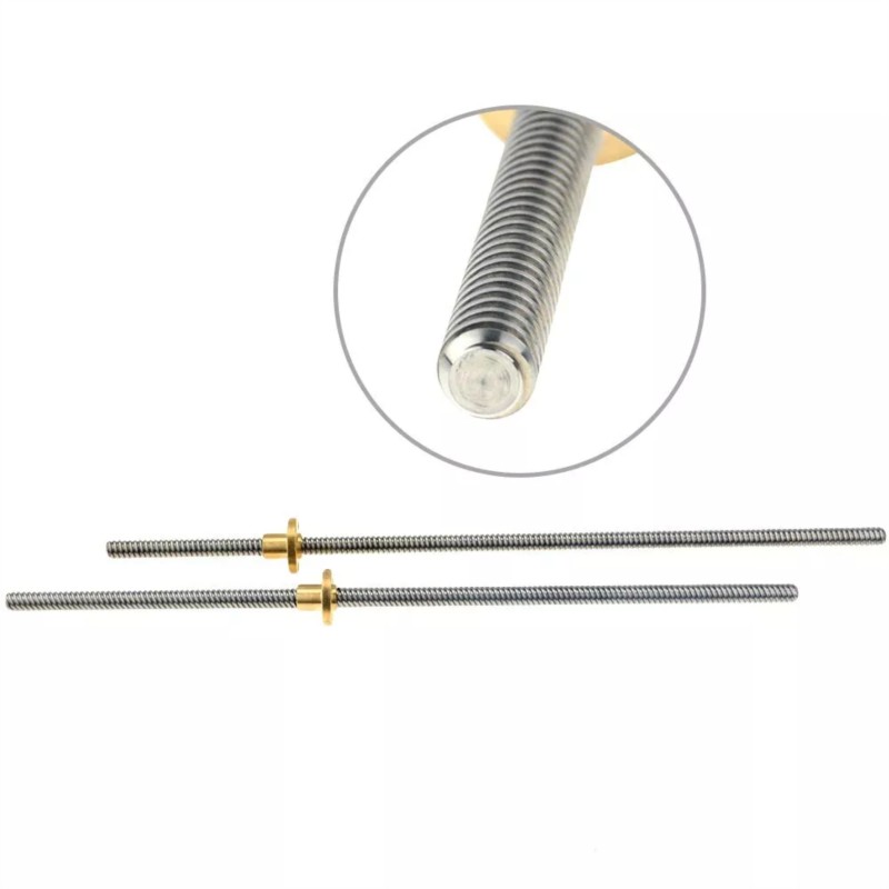 2PCS T8 Lead Screw Tr8 Lead 2m - огляд і ціна Lead Screw 8Mm