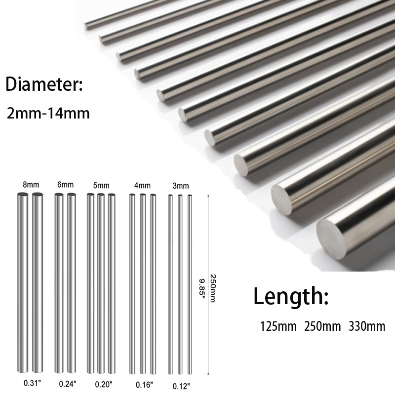 1/5Pc Stainles Steel Solid Rou - огляд і ціна Linear Rod 8Mm