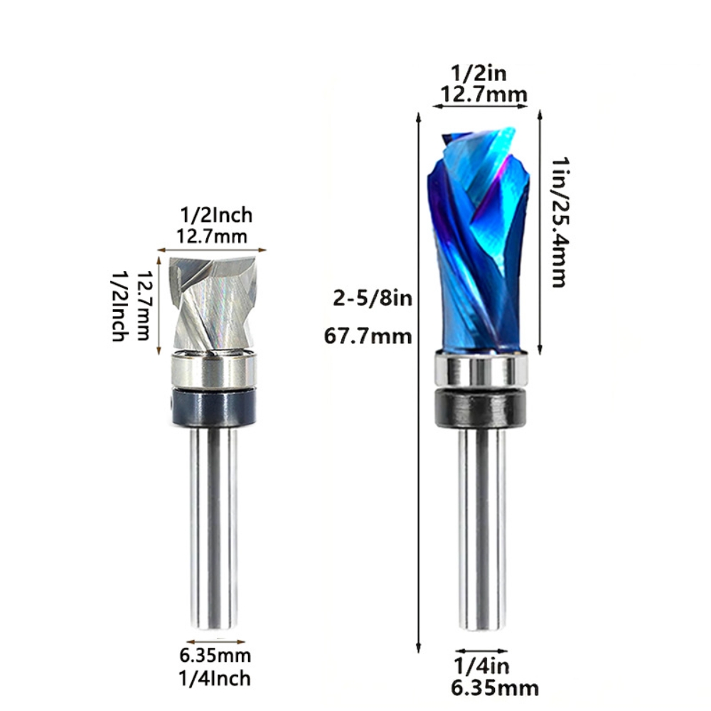 Spiral Flush Trim Router Bit T - огляд і ціна Cnc Bits